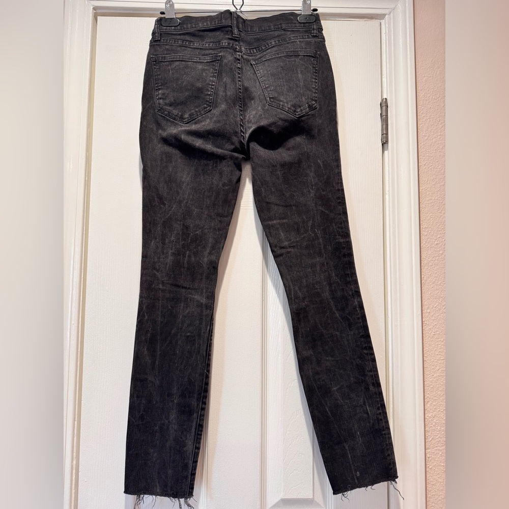 Madewell Zippy Moto Skinny Skinny Jeans - Gray Wash - Size 28 - Picture 2 of 9